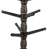 JLT Wood Carver Wooden Hand Carved Wooden Bangle Stand/Wooden 9 Tier Bar Bracelet, Bangle Jewelry Holder Stand Display Organizer, Bracelet Holder for Jewelry (Black)